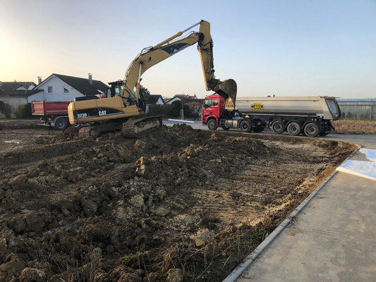 Baubeginn Durlangen Neubauprojekt Familien Wohnhaus